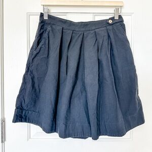 FREE PEOPLE Women’s Black Pleated High Waisted Cotton Shorts - Size Medium